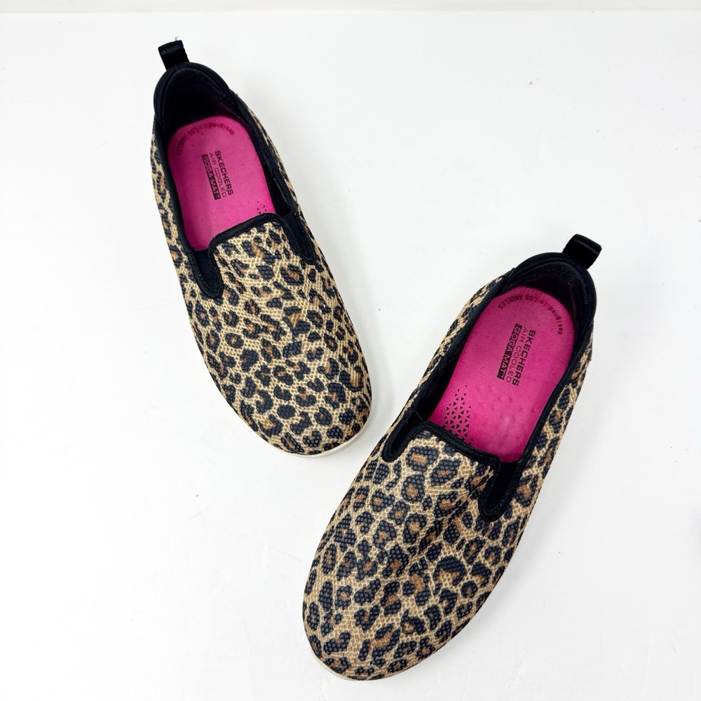 Skechers Go Walk Joy Slip On Shoes Leopard Print Brown Black  Size 7